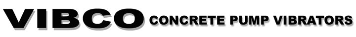 VIBCO Concrete Pump Vibrators
